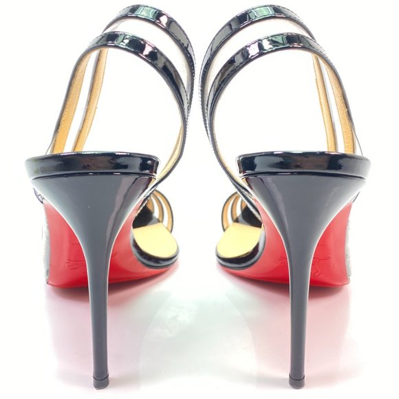 Christian Louboutin Paralili Black PVC Patent Pumps Euro 36 - Picture 5 of 7